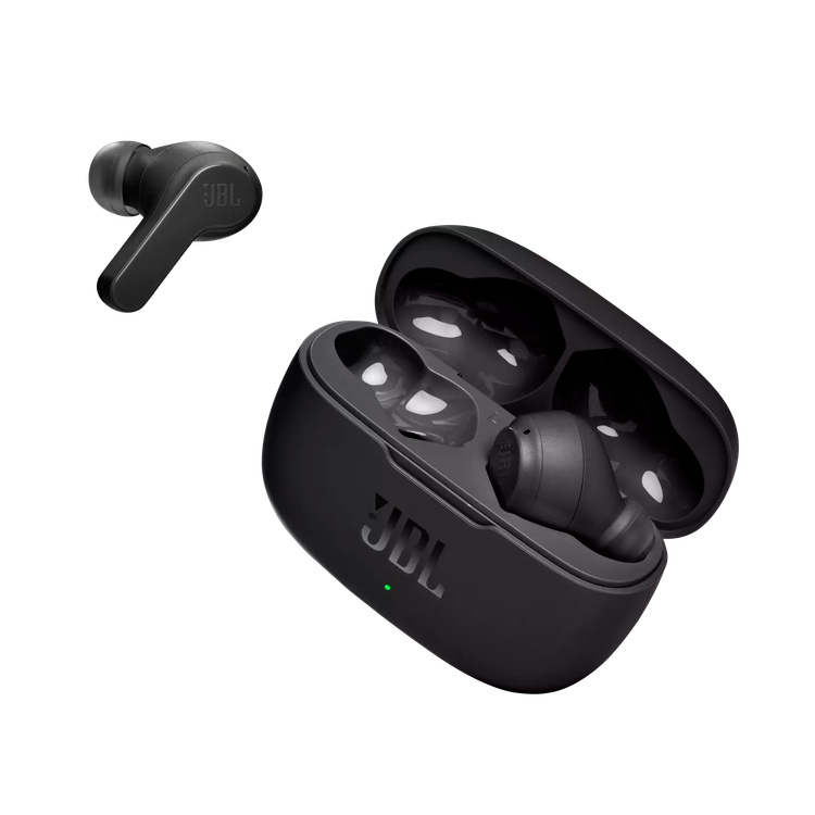 JBL Wave 200TWS True Wireless In-Ear Headphones with Touch Control Calls & Voice Assistant, Deep Bass, 20-hours Playback, Bluetooth Earbuds Black
