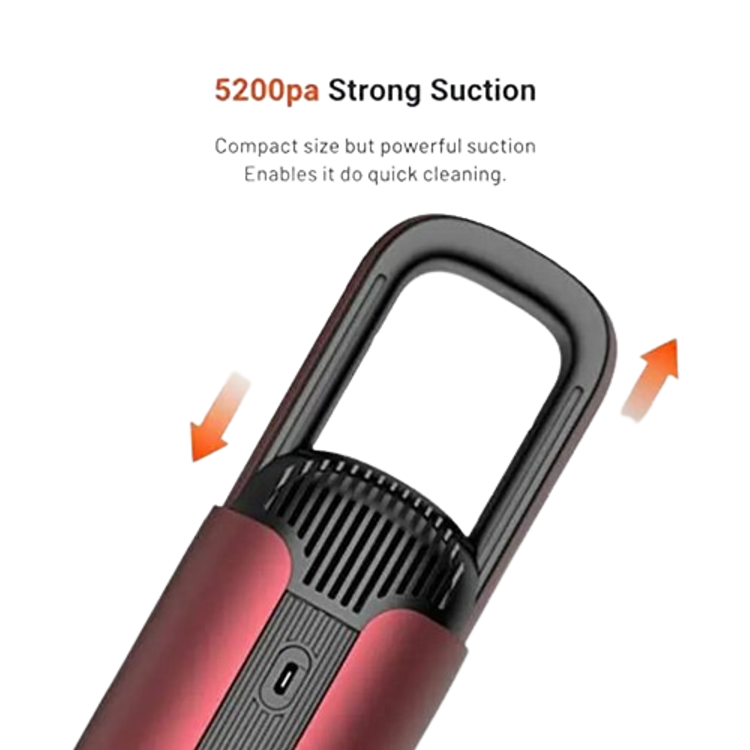 Porodo Portable Vacuum Cleaner - 6000mAh - Red