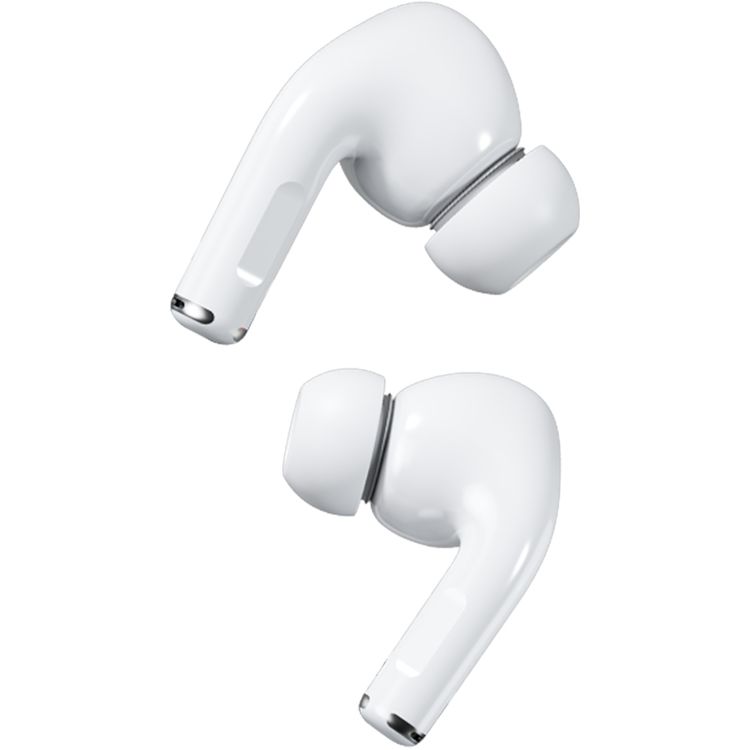 Porodo Nimbus True Wireless Earbuds with Stereo Sound, Voice Assistant, Touch Control, 5 Hours Play Time, 1.5 Hours Charging Time, Type-C Charging Interface, 180mAh Battery Case Capacity, Bluetooth Version 5.4 - White