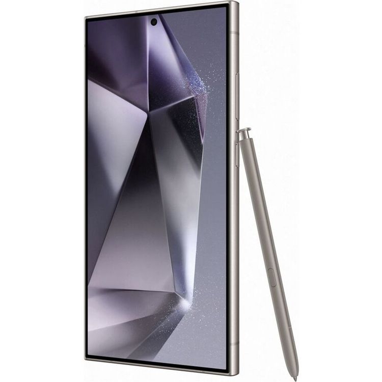 هاتف سامسونج جالاكسي إس 24 ألترا الذكي بتقنية شبكة الجيل الخامس، وقلم S Pen مدمج، وشاشة Dynamic AMOLED 2x مقاس 6.8 بوصة، وذاكرة وصول عشوائي (RAM) سعة 12 جيجابايت، وسعة تخزين 1 تيرابايت، ودقة كاميرا 200 ميجابكسل، ومعالج ثماني النواة، وشريحة eSIM مزدوجة، وبطارية تدوم طويلاً - بنفسجي تيتانيوم