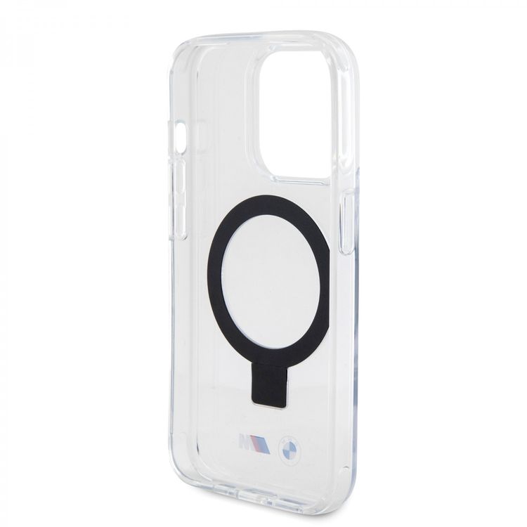 BMW iPhone 15 Pro For MagSafe IML Case with Ring Stand  - Clear