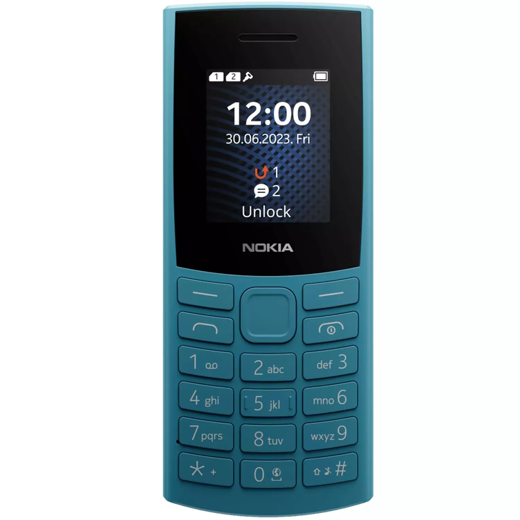 هاتف Nokia 105 Dual 4G TRA إصدار (2023)، بطارية تدوم طويلاً - أزرق محيطي