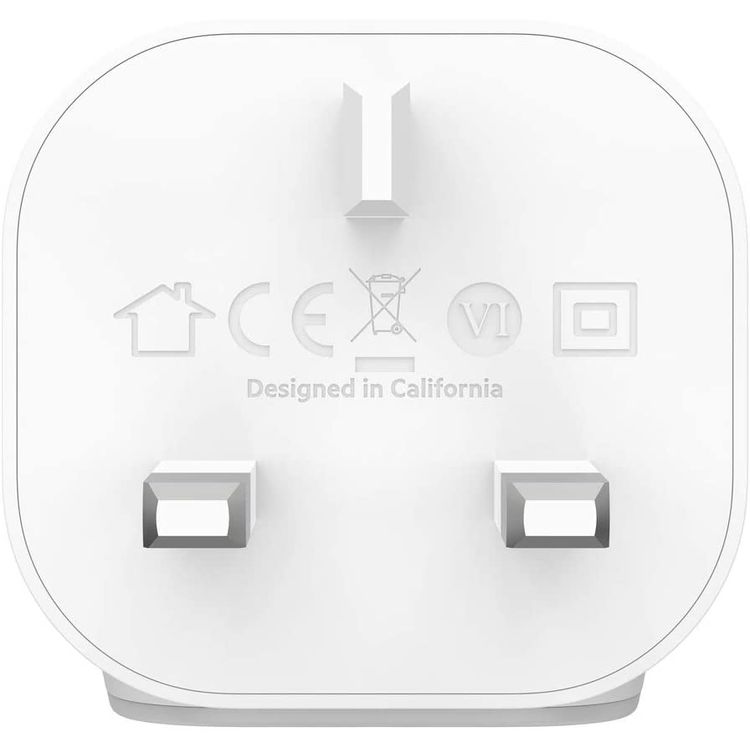 USB C Port Charger Belkin F7U096myWHT Charger 1-Port USB-C Power Delivery 18W - White