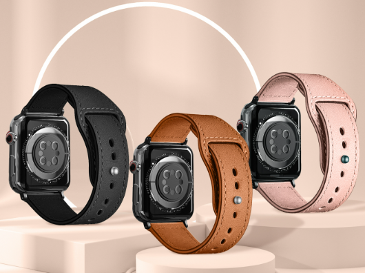Porodo iGuard Leather Loop Watch Band