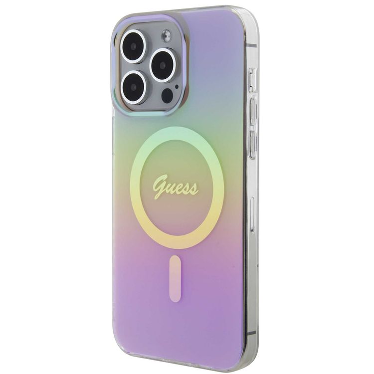 Guess IML Magsafe Case  - Pink - iPhone 15 Pro