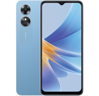 OPPO A17 Dual SIM 64GB 4GB RAM 4G LTE, Lake Blue MIDDLE EAST VERSION