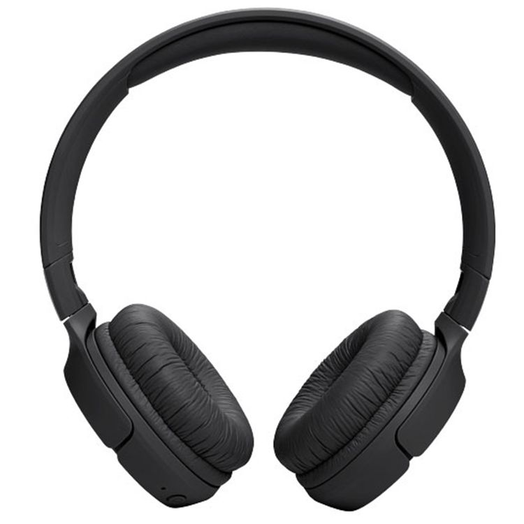 JBL Tune 520BT Wireless On-Ear Headphone with Multi-point Connections, Comfortable & Foldable Design, JBL Pure Bass Sound, Fast Charge, Voice Aware Technology - Black