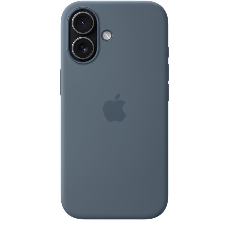 Apple iPhone 17 Silicone Case with MagSafe, Anti-Scratch, Drop Protection, Soft Microfiber Lining, Built-in Powerful Magnets - Anchor Blue