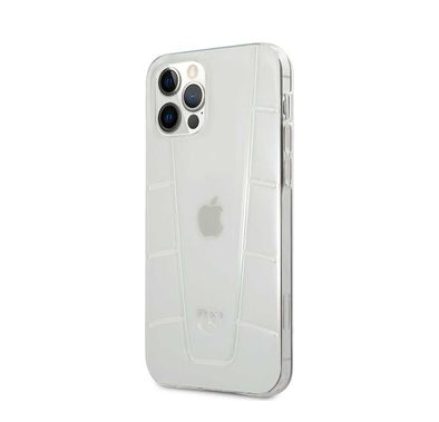 CG Mobile Mercedes-Benz Transparent Case Embossed 2 Compatible for iPhone 12 / 12 Pro (6.1") Shock & Scratch Resistant, Easy Access to All Ports - Clear