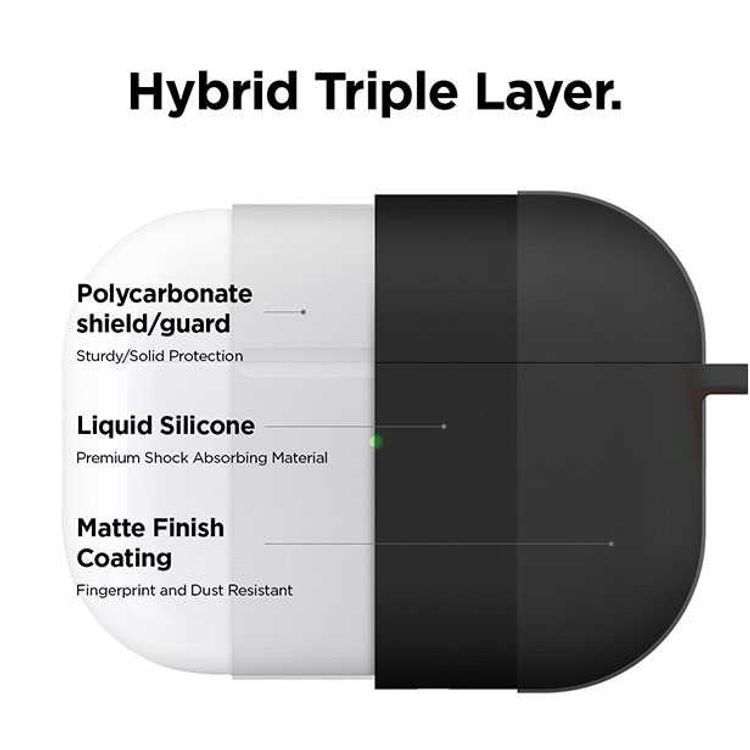 Elago Liquid Hybrid Hang Case for Apple Airpods Pro - Black