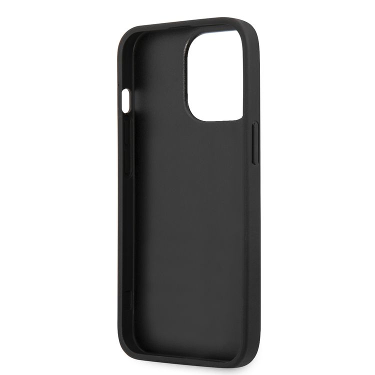 CG MOBILE Guess 4G PU Leather Case with Printed Stripe Compatible for iPhone 13 Pro (6.1") Anti-Scratch, Easy Access to All Ports, Shock Absorption