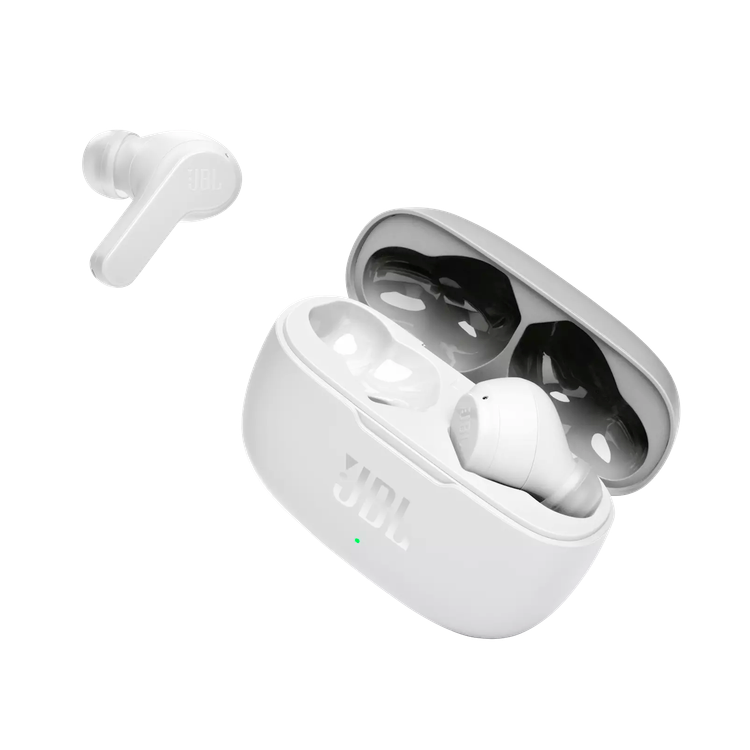 JBL Wave 200TWS True Wireless In-Ear Headphones with Touch Control Calls & Voice Assistant, Deep Bass, 20-hours Playback, Bluetooth Earbuds White