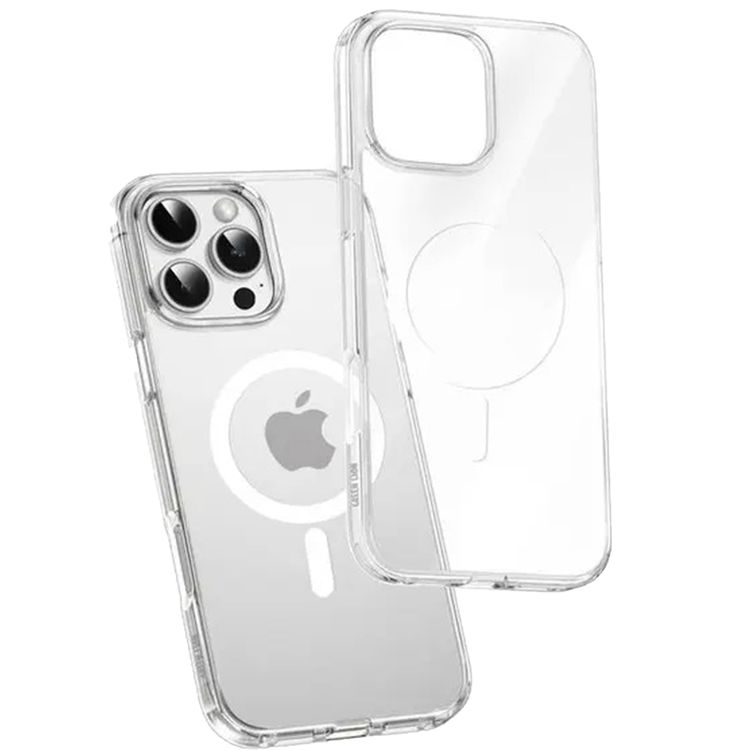 Green Lion 360° MagSafe Clear Case for iPhone 14 Pro Max, Precise Cutouts, Shock-Proof, Anti-Scratch, Full Edge Protection & Camera Protection - Clear