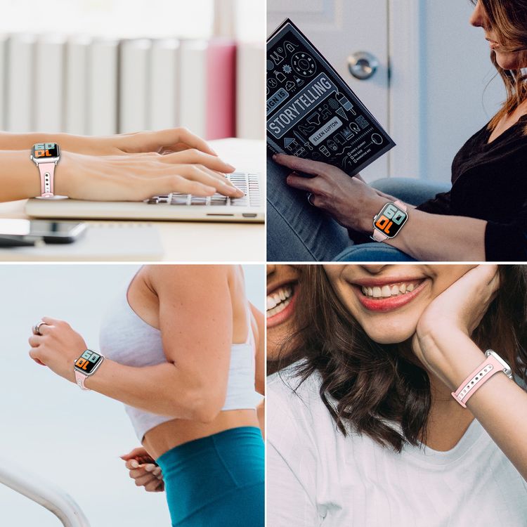 AhaStyle Premium Silicone Apple Watch Band Duotone Design 42 / 44mm