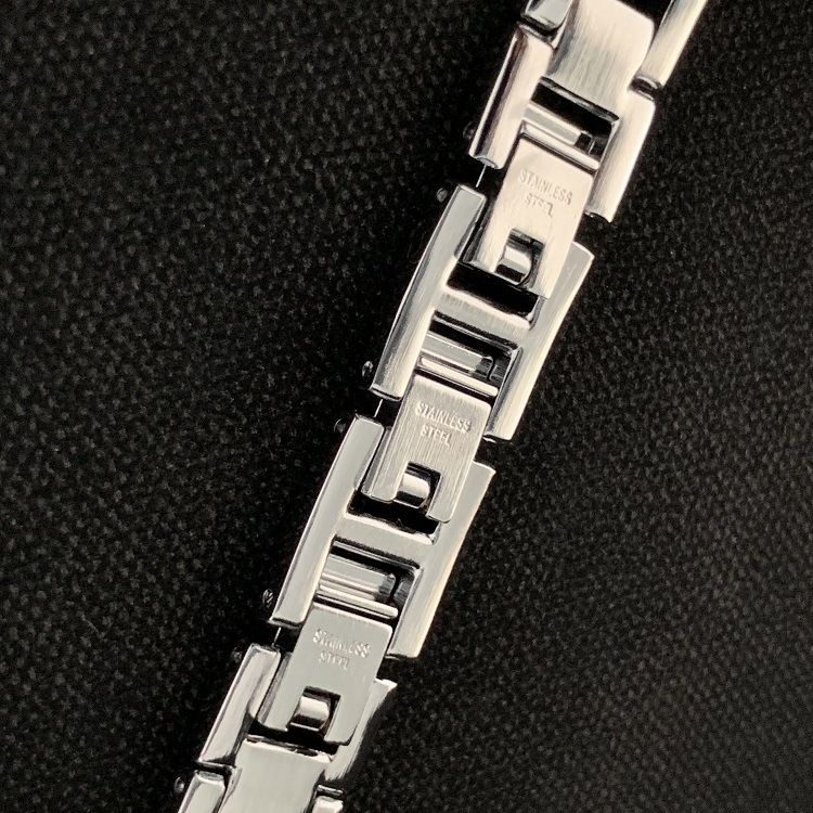 Devia Diamond Watch Band 38/40mm, Luxury and Classy Style Appearance, Hook-and-Loop Fastener, Soft Cushion, Refined Craftmanship, Comfortable Feel, Easy to Install - Silver