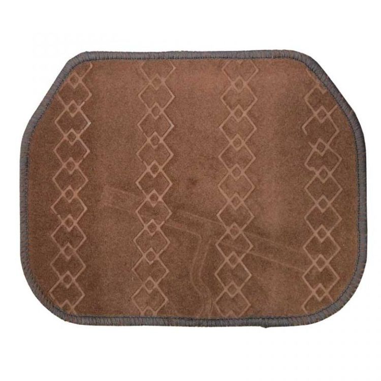 RoadPower Universal Car Floor Mats Patterned - Brown