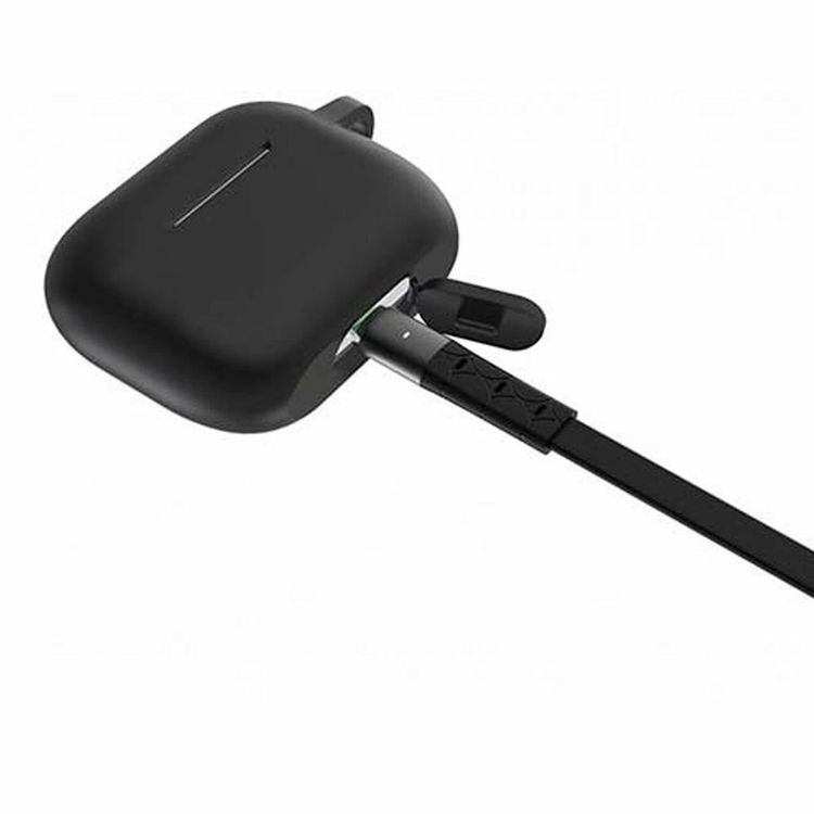 Devia Clear Airpods 3 Silicone Case with Non-slip Grip, Scratch and Impact Resistance, Easy to Install, Slip-on Design, Clear Silicone Material, Lightweight and Compact - Black