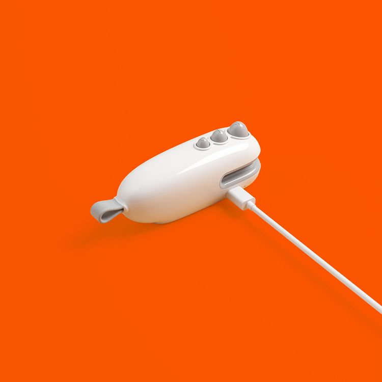 Porodo Lifestyle 2-In-1 Magnetic Mini Sealer & Cutter with Rechargeable Battery, 400mAh Battery Capacity, 2 Hours Working Time, ABS  Material - White