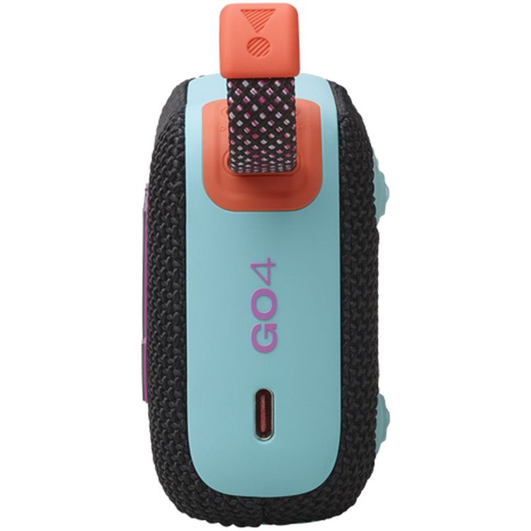 JBL Go4 Portable Wireless Speaker, 7 Hours Music Play Time, Water Proof & Dust Proof, Bluetooth Version 5.3, Rechargeable Battery, Vibrant Color Options, JBL Pro Sound - Black / Orange