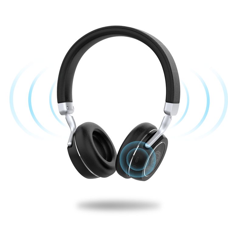 Green Lion Oslo Series Wireless On-Ear Headphones Built-in HD Microphone, Comfort & Durability Ergonomic Design Gaming Headset, Wireless Sound, 17-hours Talk time - Black