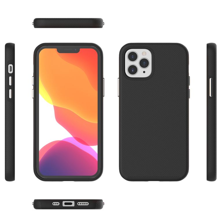 Devia KingKong Series Case Compatible for iPhone 12 Pro Max (6.7") Double Layered Cover, Soft Interior Material, Scratch Resistant, Shockproof Drop Protection Back Cover - Black