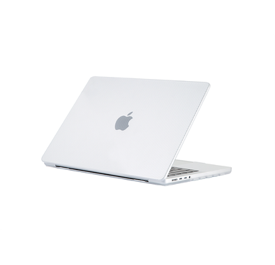 Green Lion Carbon Fiber Grain Hard Shell Case for MacBook Pro 14" with Anti-Scratch, 360° Full Protection, Lightweight & Thin - Clear