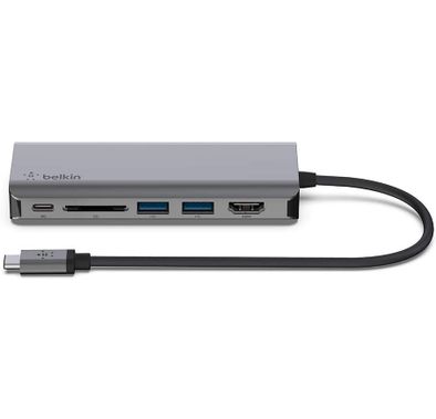Multiport USB-C Adapter Belkin AVC008btSGY Multiport USB-C Adapter-Grey