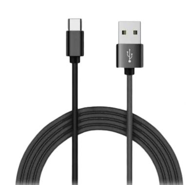Devia Gracious Series  Data  Cable for Type-C 1m, Compatible with All USB type C Enabled Devices, Fast Charging, Data Synchronization, 5V 2.A, Nylon Fabric - Black