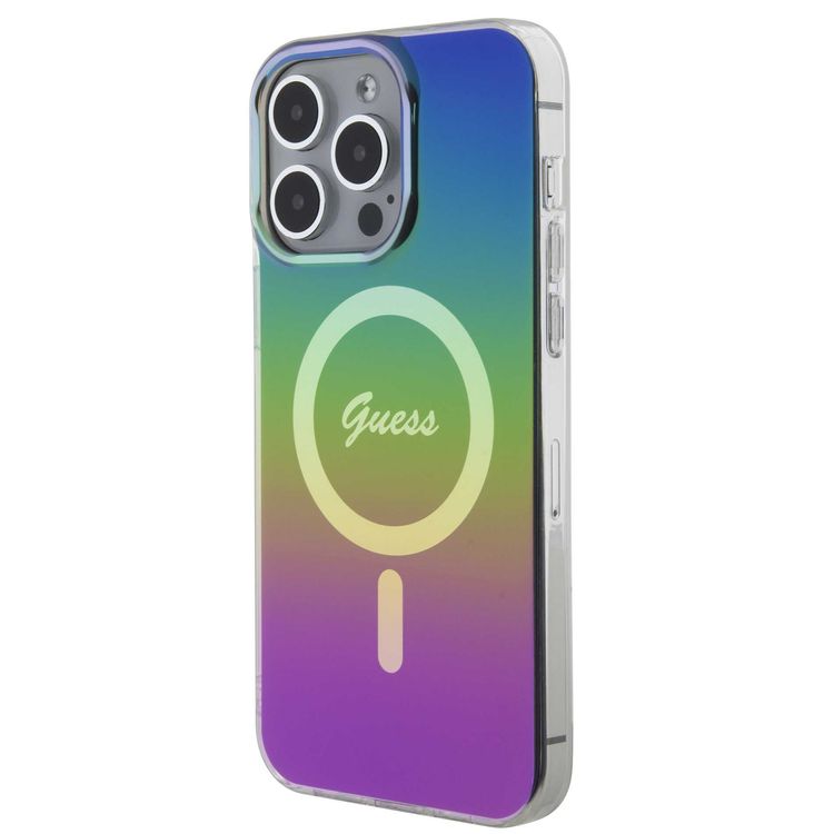 Guess IML Magsafe Case  - Black - iPhone 15 Pro