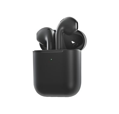 Porodo Blue Deep Bass Wireless Earbuds 2, One-Step Pairing, Comfortable Fit, Independent Earbuds, Touch Control, Deep Bass - Black