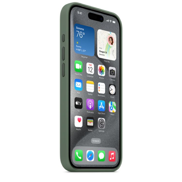 Apple iPhone 15 Pro Silicone Case with MagSafe - Cypress