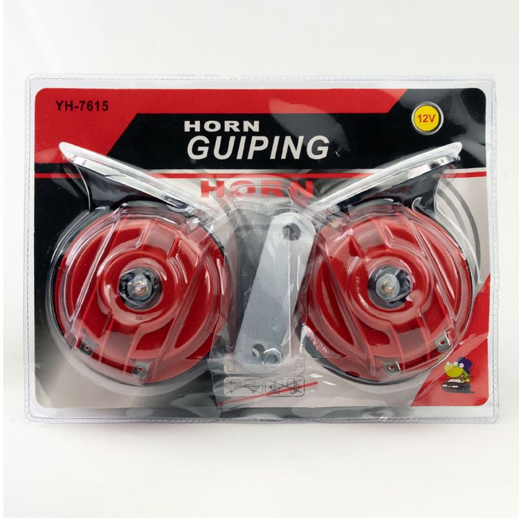 بوق سيارة عام، 12 فولت، مقاوم للماء، 115 ديسيبل ثنائي النغمة، مضاد للتآكل.