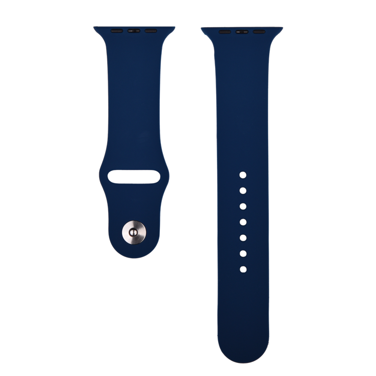 Devia Deluxe Series Sport Band for Smartwatch - Soft & Flexible Replacement Wrist Band Strap Compatible for Apple Watch 38/40MM - Easy Snap-on Strap - Blue Horizon
