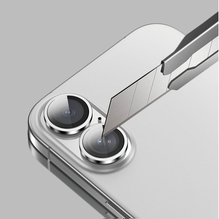 Green Lion HD Plus Camera Lens for iPhone 16 & 16 Plus, Anti-Glare Coating, Anti Scratch, Nano Absorbing, Anti-Fingerprint, Full Coverage, High Transparency - White