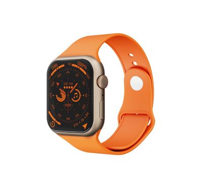Porodo Magnifico Smart Watch with 2 Inches Full Touch Screen, Comprehensive Health Monitoring, Real-Time Notifications, Activity Tracker, G-Sensor MSA311, 200mAh Battery, 7-15 Days Working Time - Titanium