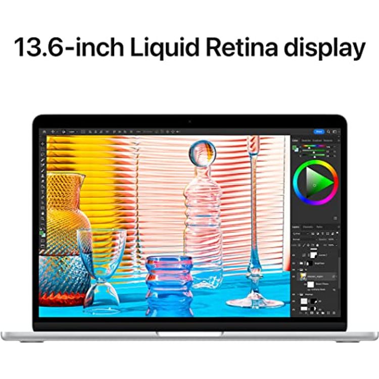 Apple 2022 MacBook Air laptop with M2 chip: 13.6-inch 8GB RAM - Silver - English - 512GB