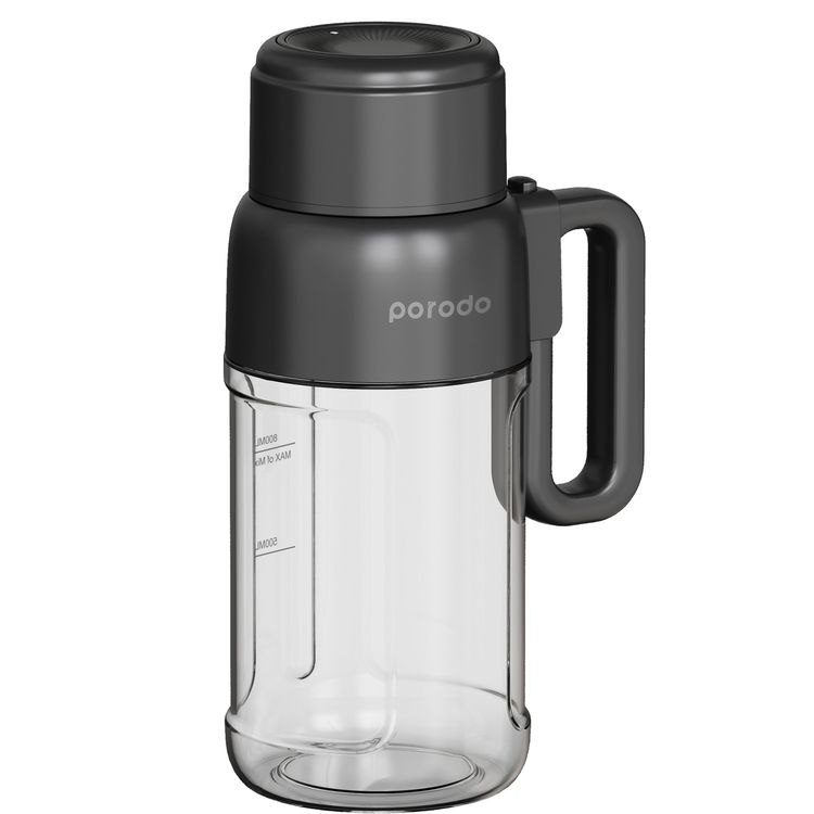 Porodo LifeStyle 120W 800ml Portable Juicer Blender with Straw - Black