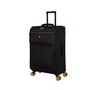it Luggage Compartment Cabin Trolley, Lightweight Shell, Expandable Base, Spinner Wheels, TSA Lock- Black