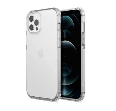 X-Doria Raptic Clear Case with Sleek Design Compatible for iPhone 12 Pro Max (6.7") Anti-Scratch, Easy Access to All Ports, 6ft Drop Tested, Shock Absorbing Rubber Protection