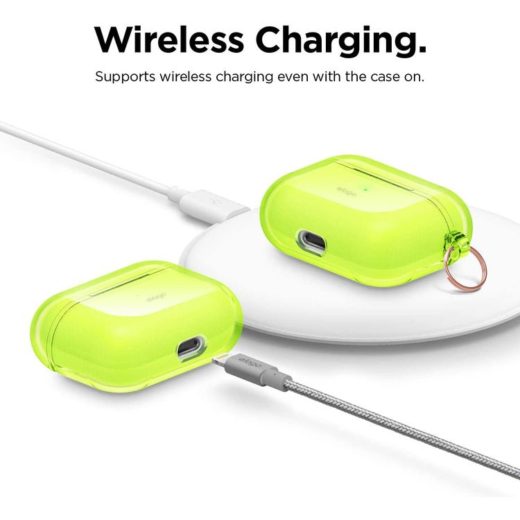 Elago Clear Hang Case لـ Apple Airpods Pro - الأصفر
