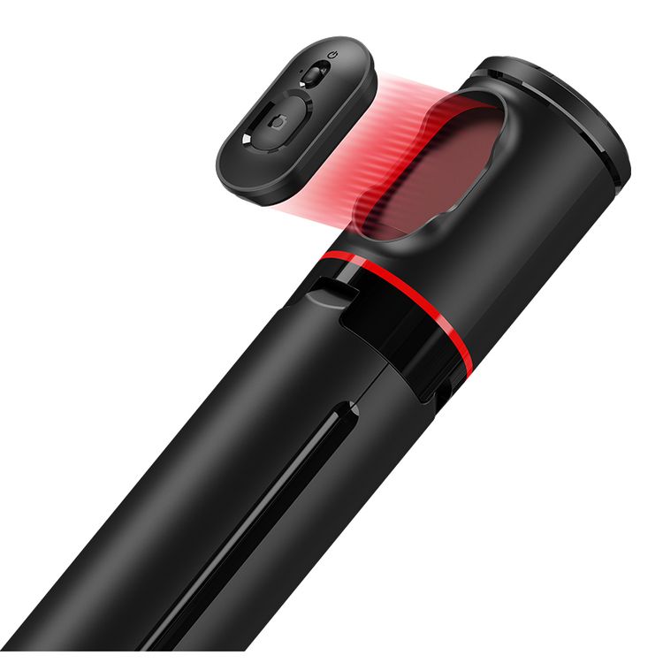 Green Lion Auto Pop Tripod with Magnetic Remote Control, Adjustable Phone Clip,  Multi-Angle Adjustment, ABS + Aluminum Alloy Material, Stable Tripod - Black