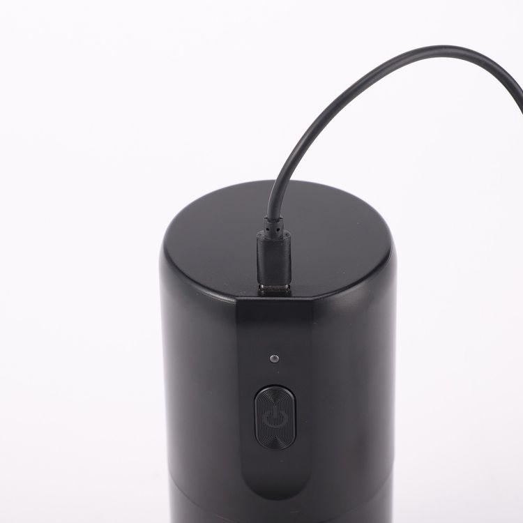 LePresso Conical Burr Grinder, 1200mAh Battery Capacity, 3 Hours Charging Time, Type-C Charging Port, Adjustable Grind Size, 160g Powder Container - Black