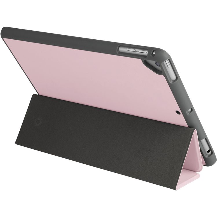 Green Lion Premium Leather Case Compatible for Apple iPad 9.7" 2018 | Trifold Stand Lightweight Design | Anti-Scratch | Shock-Absorption iPad Cover - Pink