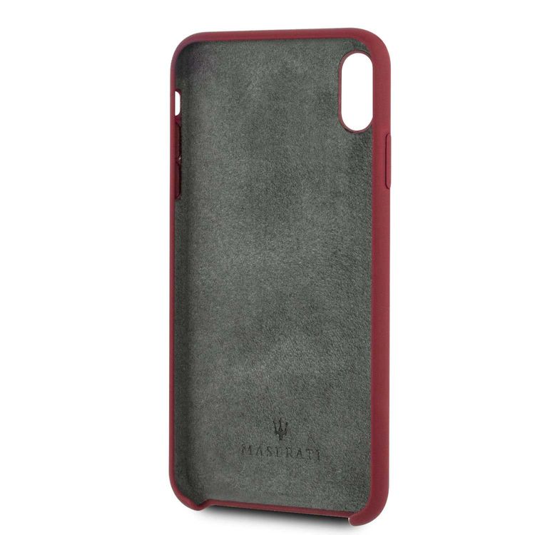 Maserati Silicone Hard Case for Apple iPhone Xs Max - Red