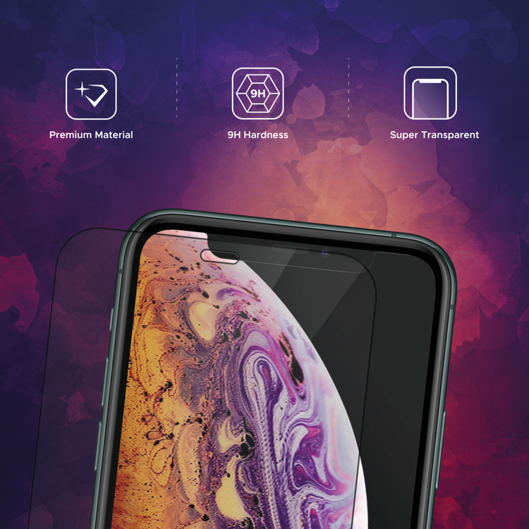 واقي شاشة كامل من Liberty Guard لهاتف iPhone 11 Pro Max، ملمس ناعم، مضاد لبصمات الأصابع، مضاد للخدش - شفاف