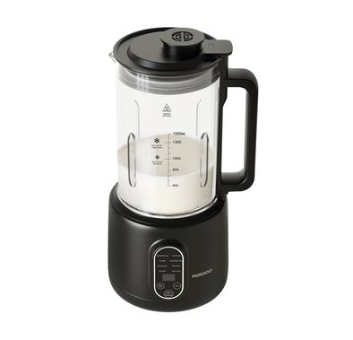 Porodo Lifestyle Nut Milk Maker with Advanced Thermal Jar, 1.5L Capacity, Multi-Angle Blades, 400W Blending Power, Auto-Clean, Dual-Mode Blending - Black