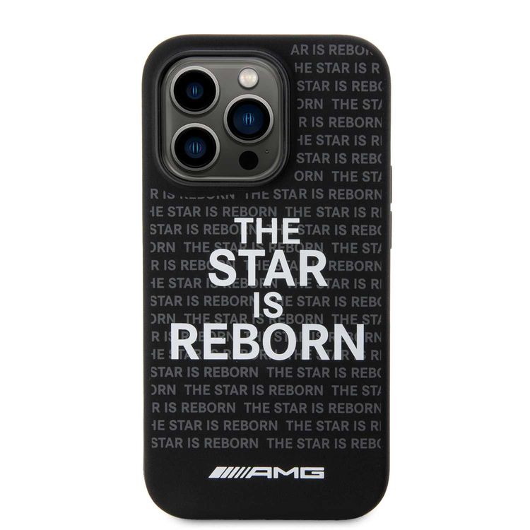 AMG iPhone 15 Pro Max For Silicone Case With The "The Star Is Reborn" Logo - Black