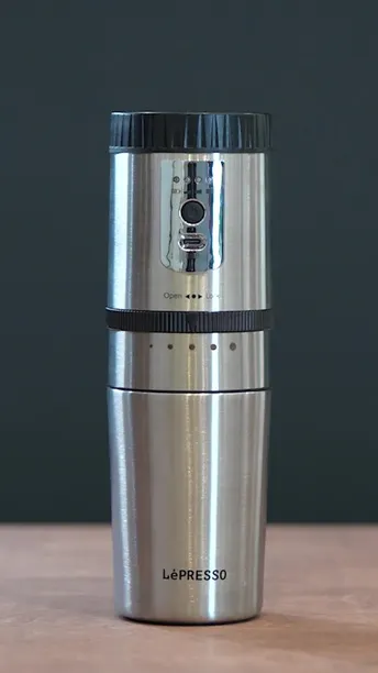 LePresso Portable Mug Burr Grinder Coffee Maker - Silver | UAE (LPCMGSM)