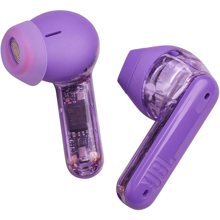 JBL Tune Flex Noise Canceling Earbuds, True Wireless, Smart Ambient, Waterproof, 4.5 Hours Talking Time, Built-in Microphone, Hands Free Calling, Fast Charging - Ghost Purple