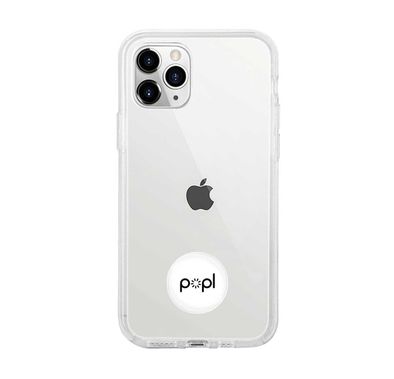 Popl Digital Business Card and Phone Accessory - NFC Tag That Instantly Shares Social Media, Contact Info, Music, Payment Platforms and More - Compatible with iOS and Android - White